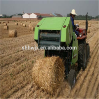 round tractor hay crop,grass,wheat straw bundling machine; round hay baler