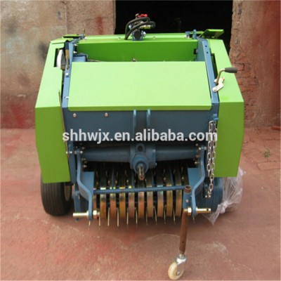 Farm use rice straw bundling machine / hay grass baler machine/ mini round hay baler for sale